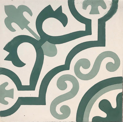 ClassicFleurGreen Tile